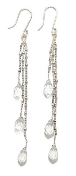 Crystal Staircase Sterling Silver Earrings Crystal Staircase Sterling Silver Earrings