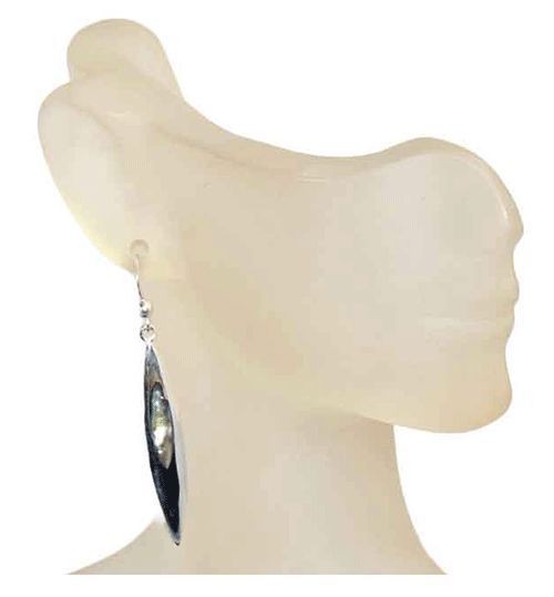 Abalone Mother-of-Pearl Sterling Silver Earrings Abalone Mother-of-Pearl Sterling Silver Earrings