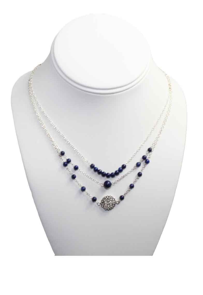 Lapis Lazuli Celtic Drop Necklace Lapis Lazuli Celtic Drop Necklace