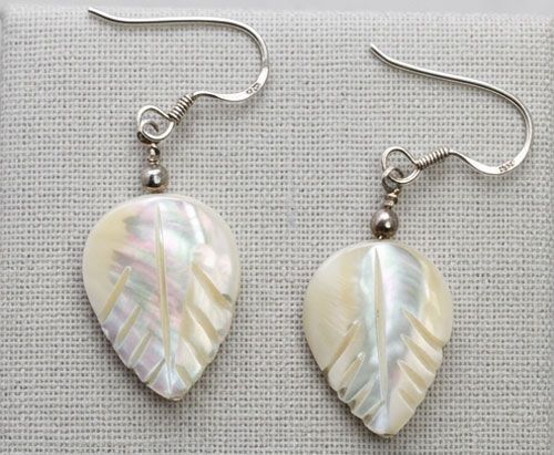 Pearl Leaflet Sterling Silver Earrings Pearl Leaflet Sterling Silver Earrings