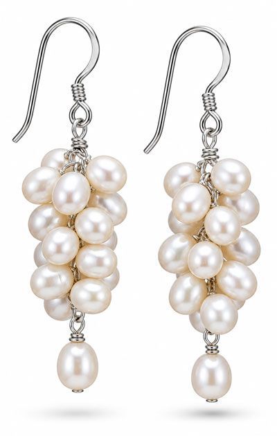 Pearl Constellation Sterling Silver Earrings