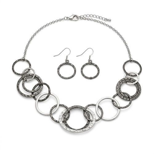 Linked Hoop Jewelry Set Linked Hoop Jewelry Set