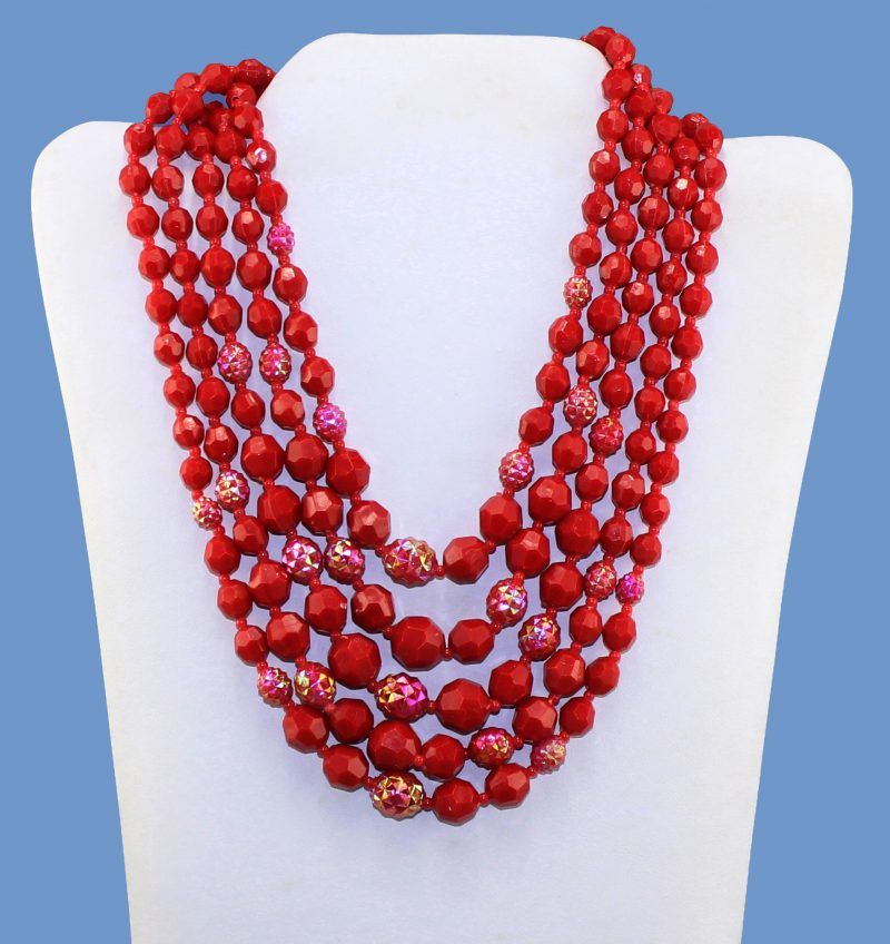 Vintage Celluloid Layered Necklace Vintage Celluloid Layered Necklace