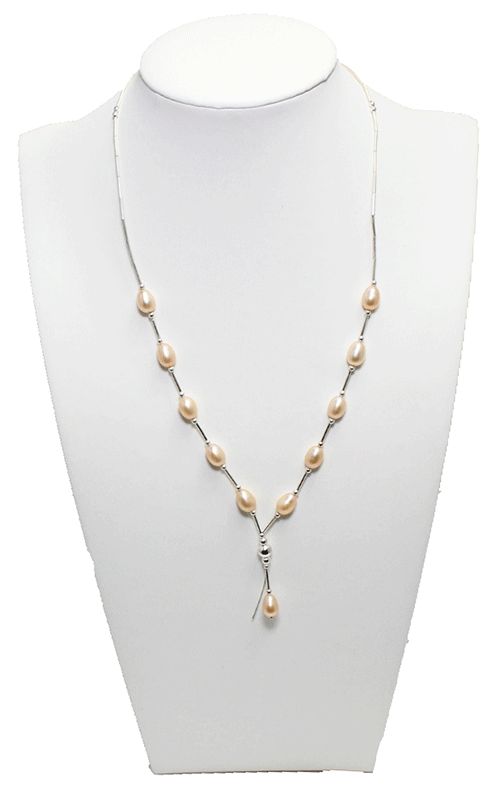 As-Is Champagne Pearl Sterling Silver Necklace As-Is Champagne Pearl Sterling Silver Necklace