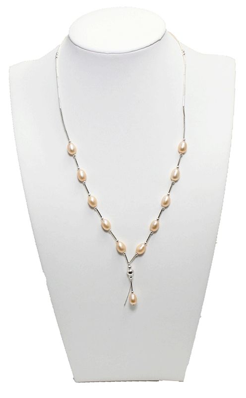 As-Is Champagne Pearl Sterling Silver Necklace As-Is Champagne Pearl Sterling Silver Necklace