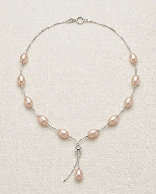 As-Is Champagne Pearl Sterling Silver Necklace As-Is Champagne Pearl Sterling Silver Necklace