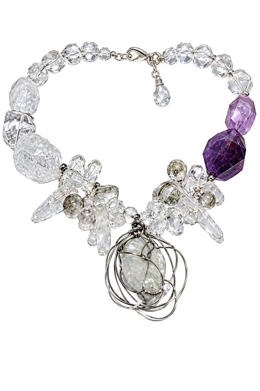Handmade Quartz & Amethyst Necklace Handmade Quartz & Amethyst Necklace