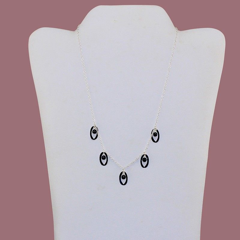 Lapis Lazuli Teardrop Ringlet Necklace Lapis Lazuli Teardrop Ringlet Necklace