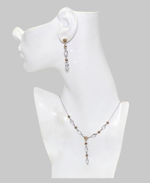 Sterling Silver Crystal Jewelry Set Sterling Silver Crystal Jewelry Set