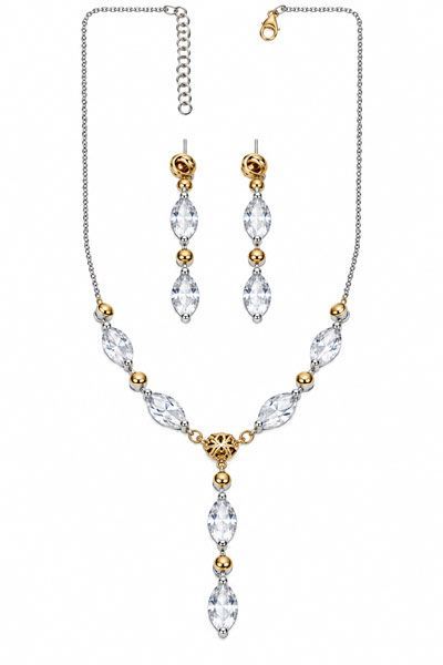 Sterling Silver Crystal Jewelry Set Sterling Silver Crystal Jewelry Set