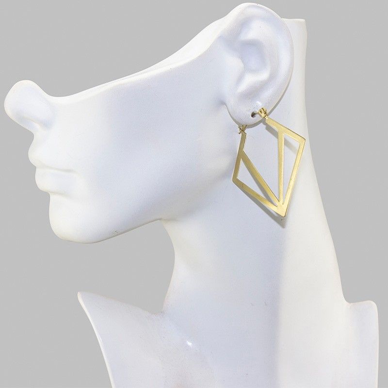 Geometric Shaped Gold Tone Earrings Geometric Shaped Gold Tone Earrings
