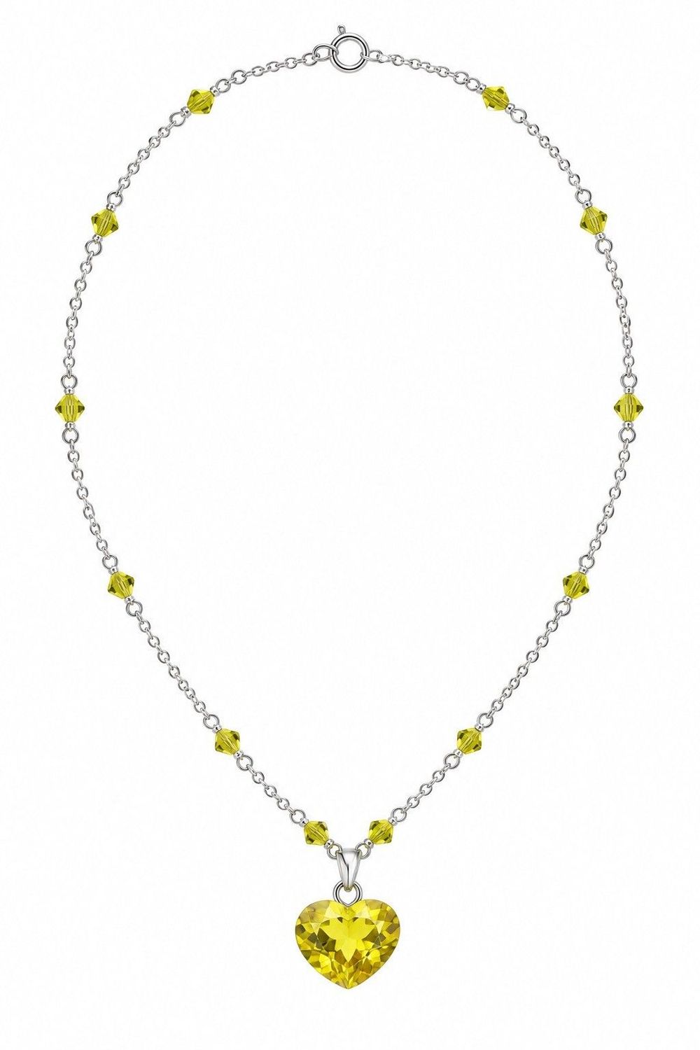 Golden Ombré Swarovski Heart Necklace Golden Ombré Swarovski Heart Necklace