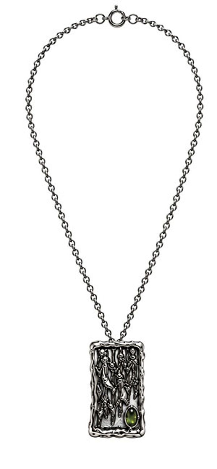 Peridot Window Pendant Necklace Peridot Window Pendant Necklace