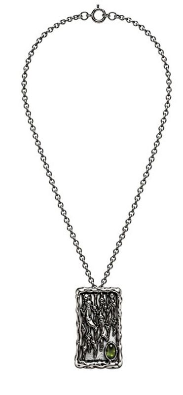 Peridot Window Pendant Necklace Peridot Window Pendant Necklace