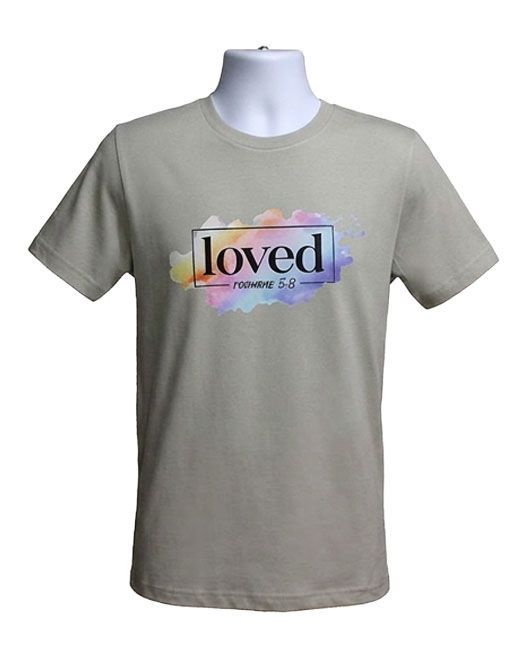 Tee - Inspirational Loved; Romans 5:8 Graphic Tee Tee - Inspirational Loved; Romans 5:8 Graphic Tee