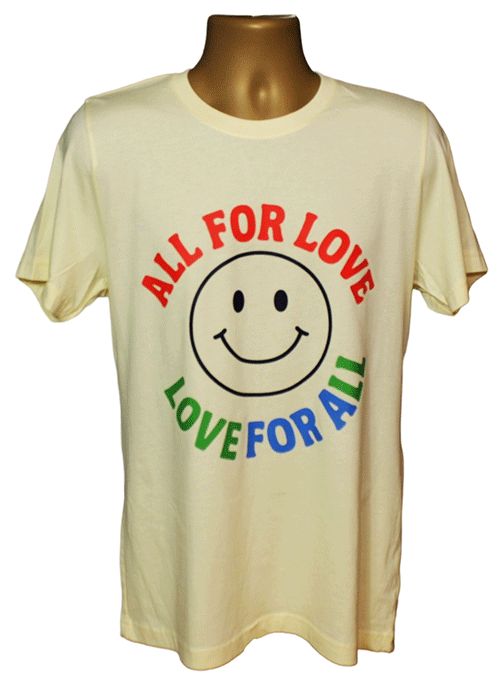 Inspirational All for Love Love for All Graphic Tee
