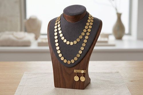 Hammered Gold Plated Necklace Hammered Gold Plated Necklace