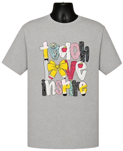 Inspirational Teach Love Inspire Graphic Tee Inspirational Teach Love Inspire Graphic Tee