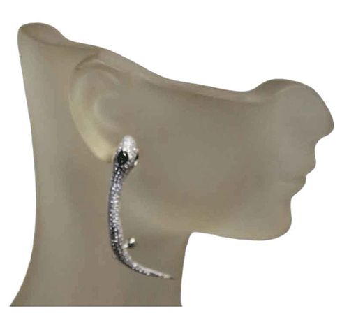 Emerald-Eye Sterling Silver Earring & Nose Stud Emerald-Eye Sterling Silver Earring & Nose Stud