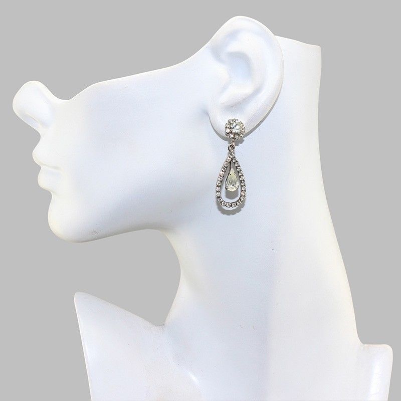 Sparkling Cubic Zirconia Teardrop Earrings Sparkling Cubic Zirconia Teardrop Earrings