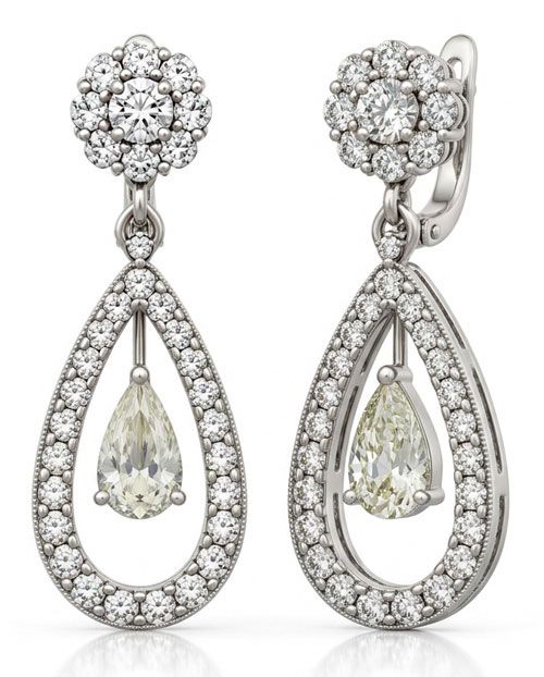 Sparkling Cubic Zirconia Teardrop Earrings Sparkling Cubic Zirconia Teardrop Earrings