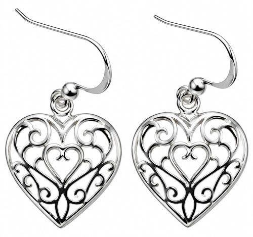 Heartbeat Curve Sterling Silver Earrings Heartbeat Curve Sterling Silver Earrings