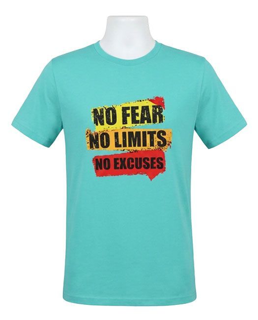 No Fear No Limits No Excuses Graphic Tee No Fear No Limits No Excuses Graphic Tee