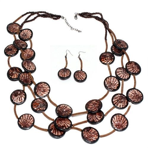 Copper Disc Layered Jewelry Set Copper Disc Layered Jewelry Set