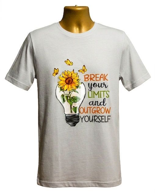 Break Your Limits and Outgrow Yourself Graphic Tee Break Your Limits and Outgrow Yourself Graphic Tee