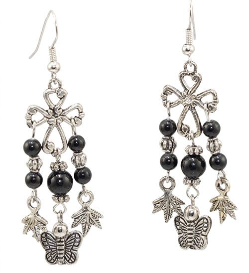Artisan Beaded & Silver Silver Tone Earrings Artisan Beaded & Silver Silver Tone Earrings