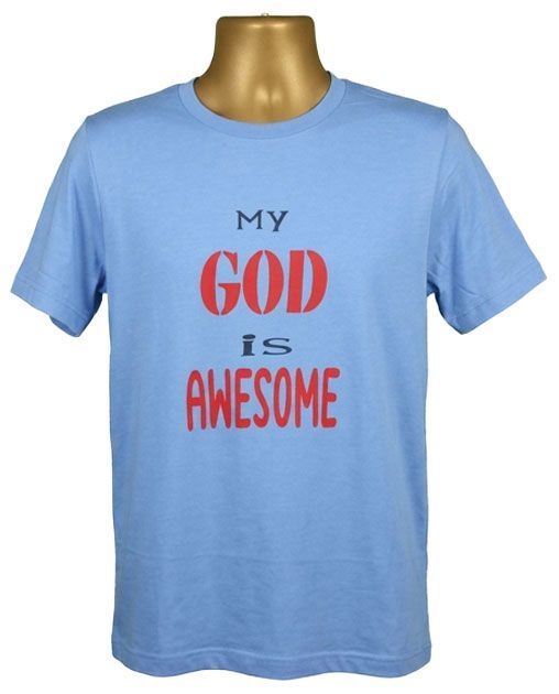 Inspirational My God Is Awesome Graphic Tee – Style TS222 Inspirational My God Is Awesome Graphic Tee – Style TS222