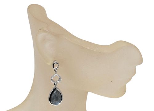 Midnight Crescent Sterling Silver Stud Earrings Midnight Crescent Sterling Silver Stud Earrings