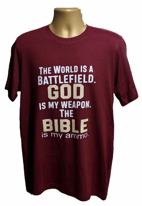 Inspirational the World Is a Battlefield Graphic Tee – Style TS346