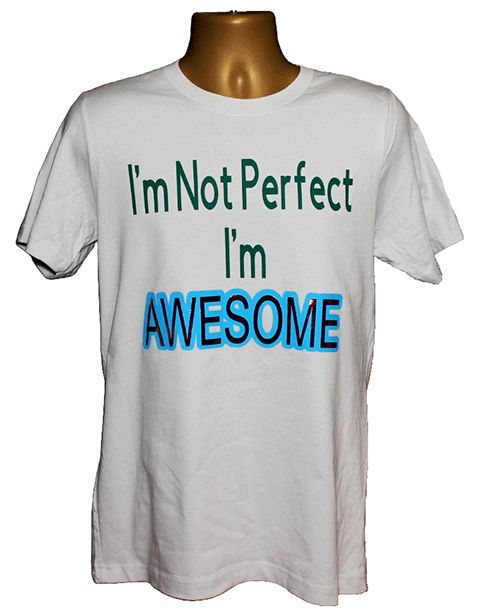 Tee - I'm Not Perfect I'm Awesome Graphic Tee Tee - I'm Not Perfect I'm Awesome Graphic Tee