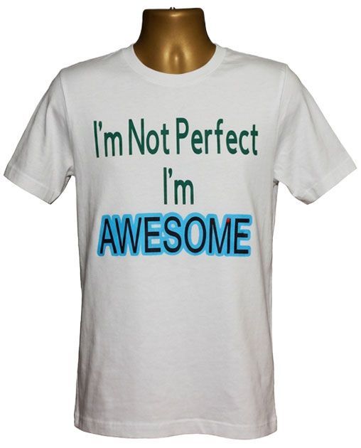 Tee - I'm Not Perfect I'm Awesome Graphic Tee Tee - I'm Not Perfect I'm Awesome Graphic Tee