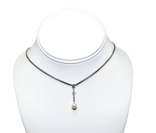 Sparkling Culture Pearl & Diamonds Pendant Sparkling Culture Pearl & Diamonds Pendant