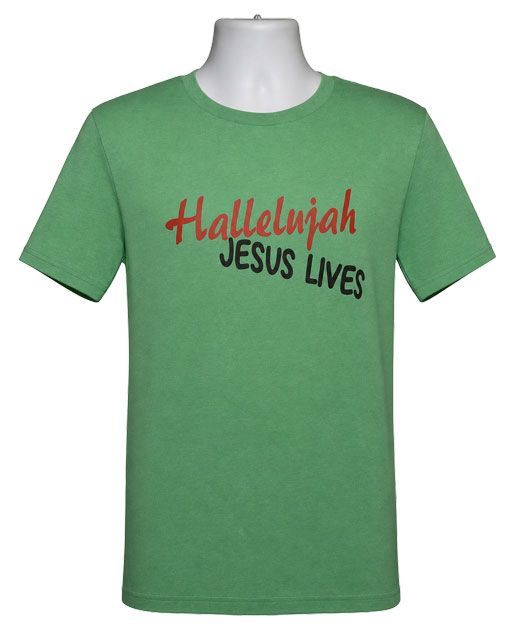 Inspirational Hallelujah Jesus Lives Graphic Tee – Style TS211