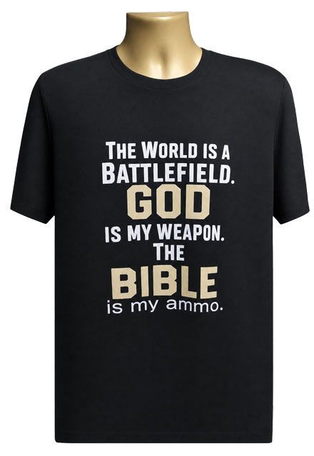 Inspirational the World Is a Battlefield Graphic Tee Inspirational the World Is a Battlefield Graphic Tee