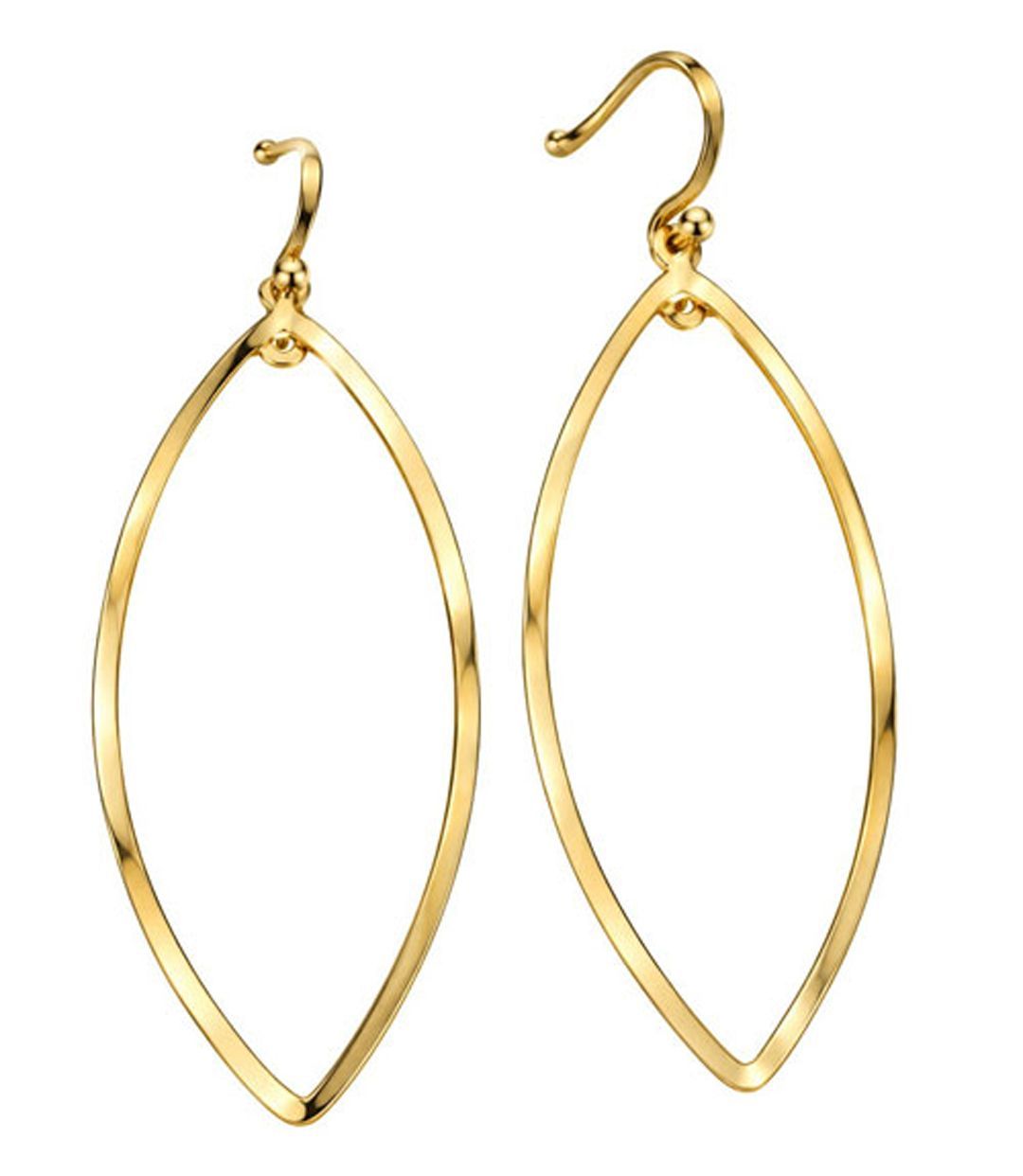 Gold Filled Open Leaf Earrings