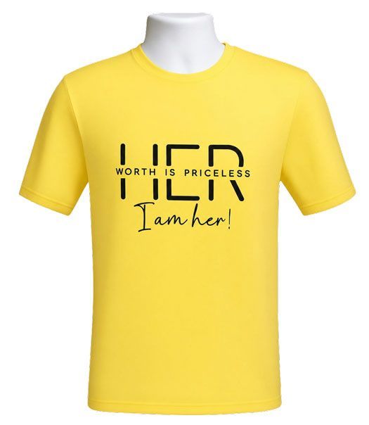 Her Worth Is Priceless I Am Here Graphic Tee