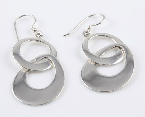 Longline Sterling Silver Drop Earrings Longline Sterling Silver Drop Earrings