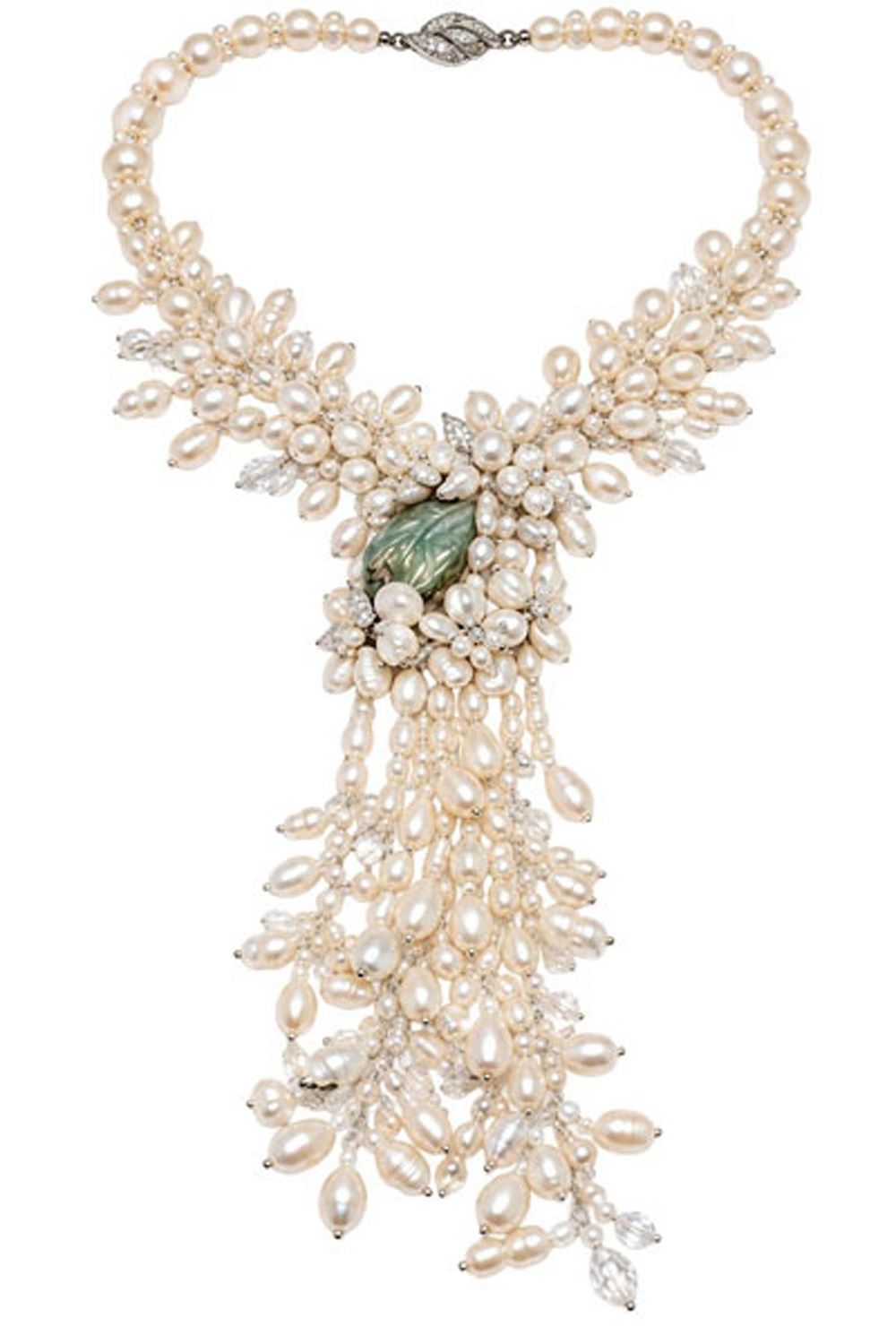 Multi-Cultured Pearl Cluster Necklace Multi-Cultured Pearl Cluster Necklace