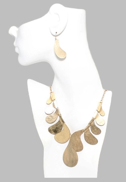 Contemporary Gold Fashion Jewelry Set