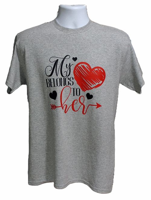 My Heart Belongs to Her Graphic Tee My Heart Belongs to Her Graphic Tee