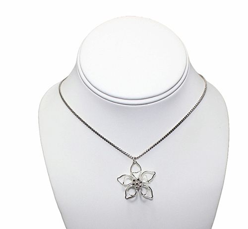 Charming Flower Petal Floral Pendant