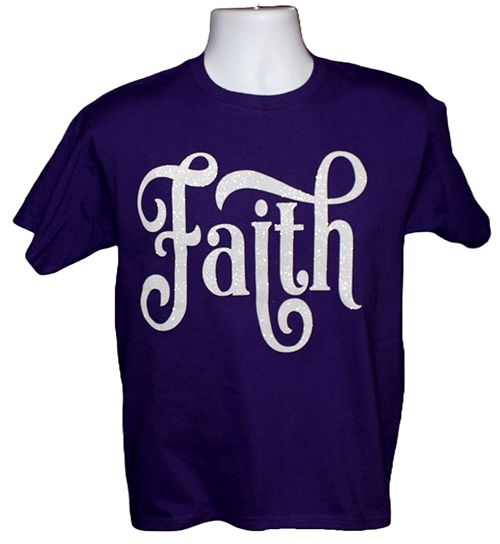 Inspirational Faith Glittered) Graphic Tee