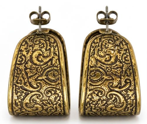Brass Cuff Earrings Brass Cuff Earrings