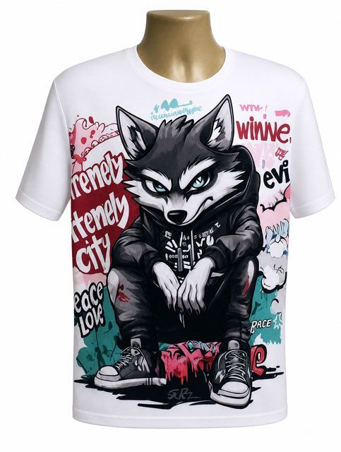 Inspirational Hip Hop Fox Graphic Tee Inspirational Hip Hop Fox Graphic Tee