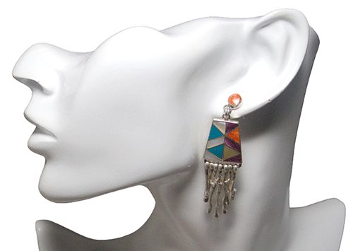 Southwest Medallion .925 Sterling Silver Post Earrings Southwest Medallion .925 Sterling Silver Post Earrings