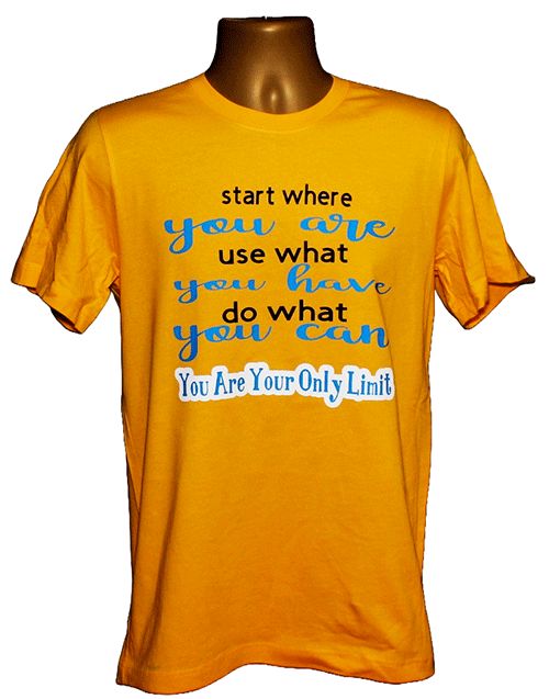 Start Where You Are Graphic Tee – Style TS135